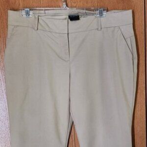 Women's Ann Taylor Modern Size 10 Tan Straight Legged Pants